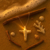 Peral cross necklace-shell necklace-pearl necklace-cross pearl pendant-shell jewelry-gold necklace