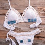 Puka Shell Bikini-shell swimwear-shell bikini-cowri-shell clothings-beach outfit-