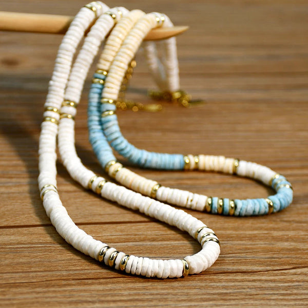 Boho_Natural_Shell_Necklace-shell jewelry-boho style-beach outfit-boho chic style-bohemian jewelry-coastal look-beach style-shell necklace