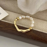 Coastal_Breeze_Pearl_Ring -silver pearl beaded ring-pearl ring-silver shell ring