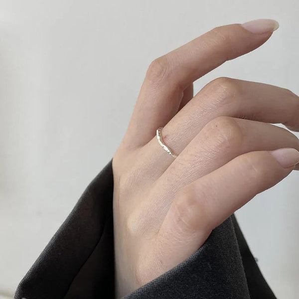 shell ring- silver shell ring- sterling silver ring-coastal look-beach style-shell jewerly-seashell jewelry-