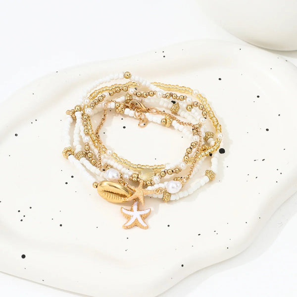 Coastal_Dream_Shell_Bracelet_Set-shell jewelry-boho style-beach outfit-boho chic style-bohemian jewelry-coastal look-beach style
