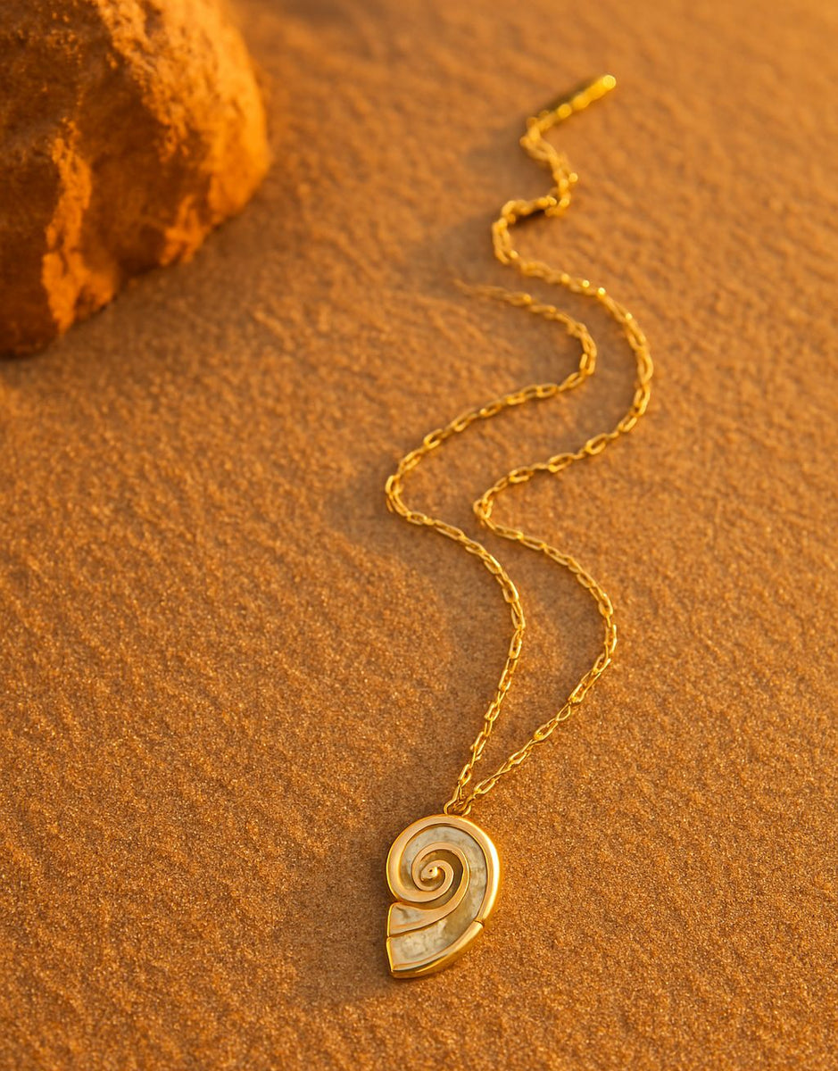 layered shell necklace- shell necklace-golden layered shell necklace-shell jewelry