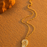 layered shell necklace- shell necklace-golden layered shell necklace-shell jewelry