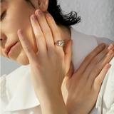 Entwined Pearl silver Ring_SHELL RING_SHELL JEWERLY_PEARL RING_SILVER PEARL RING