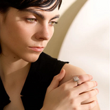 Entwined Pearl silver Ring_SHELL RING_SHELL JEWERLY_PEARL RING_SILVER PEARL RING