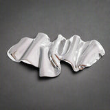 Gilded Flow Sculptural Brooch-shell brooch-seaweed brooch-geometric brooch