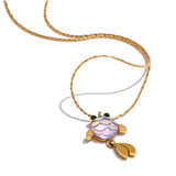 Gold_Fish_Pendant_Necklace-shell jewelry-boho style-beach outfit-boho chic style-bohemian jewelry-coastal look-beach style