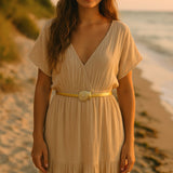 gold conch belt-shell belt-golden belt-golden shell belt