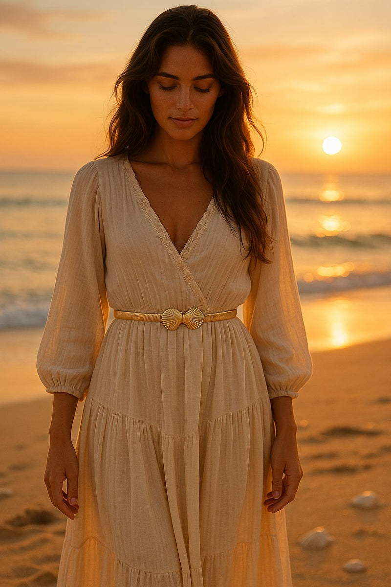 Luxury_shell_belt-shell belt-golden shell belt-gold shell belt conch shell belt-shell jewelry-boho chic style-weddind style belt