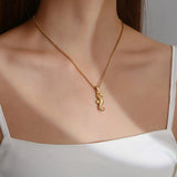 seahorse necklace-shell jewelry-silver necklace-golden necklace- ocean style necklace