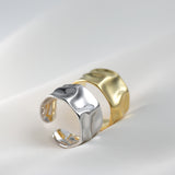 silver ring-silver ocean ring-silver shell ring-golden ocean ring