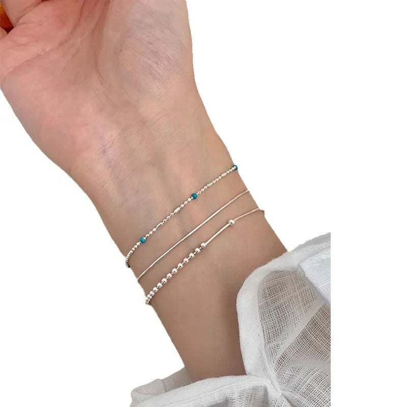 Ocean Mist Adjustable Bracelet-shell jewelry-boho style-beach outfit-boho chic style-bohemian jewelry-coastal look-beach style-sterling silver shell bracelet