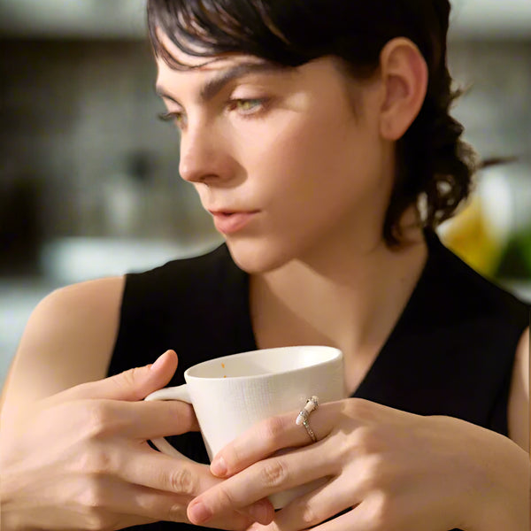 Ocean’s Whisper Ring-stunning Silver Wrapped Pearl Ring- beach style silver ring-bohemian silver ring-chic silver ring