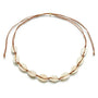 Brown Cowrie Shell Choker Necklace