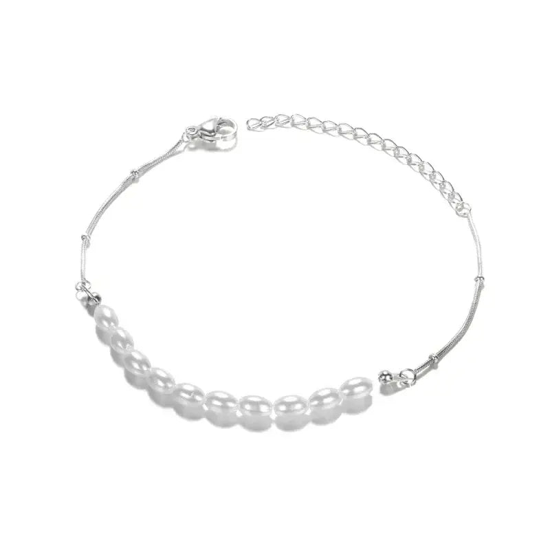 classic pearl adjustable bracelet-shell jewelry-shell bracelet- pearl bracelet-boho chic style-