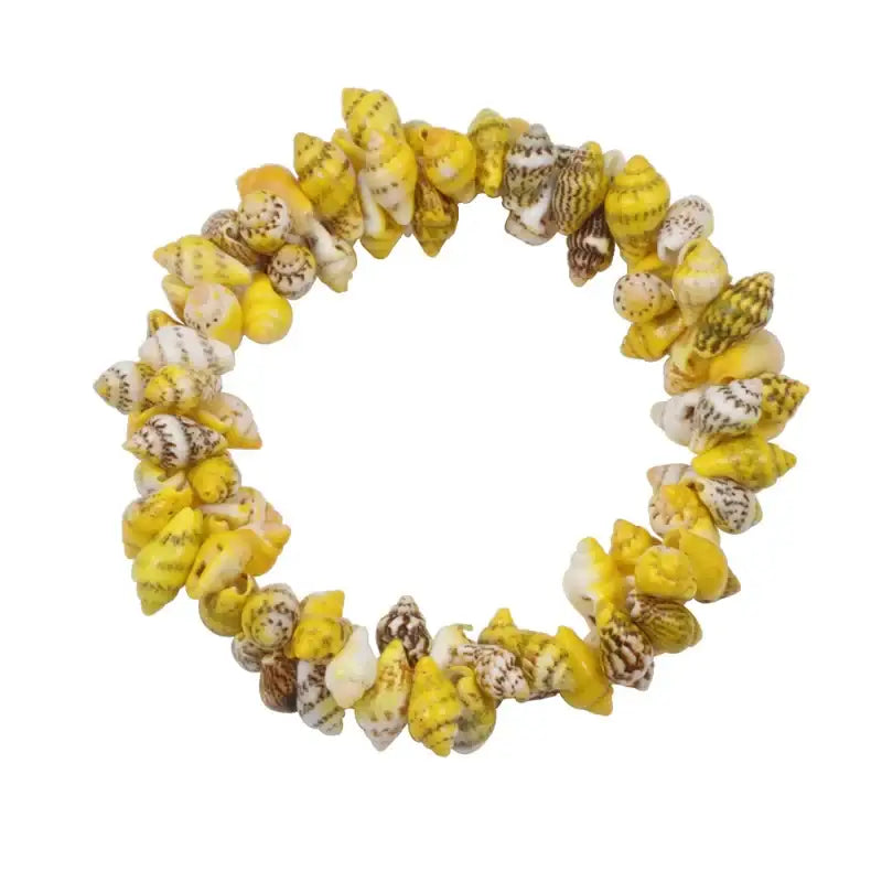 conch-shell-elastic-bracelet-shell bracelete-shell jewelry-boho style-bohemain jewelry-beach outfit jewelry