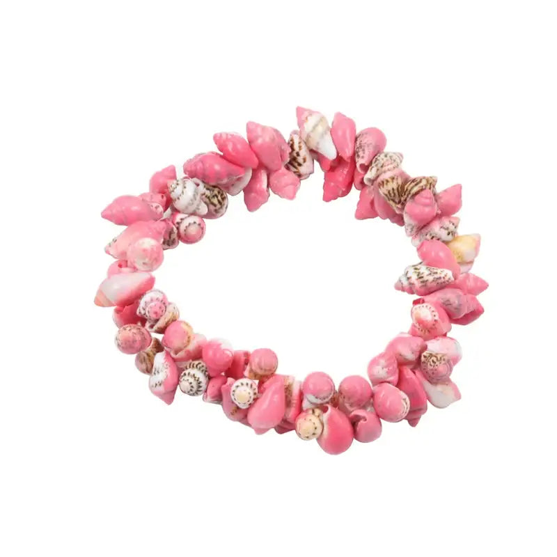 conch-shell-elastic-bracelet-shell bracelete-shell jewelry-boho style-bohemain jewelry-beach outfit jewelry