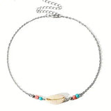 Cowrie Shell Chain Necklace