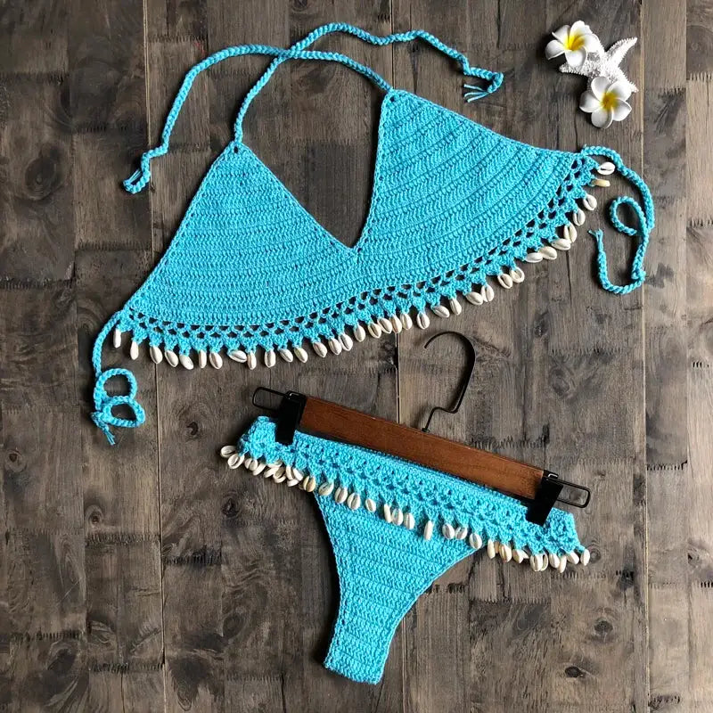 Crochet Shell Bikini-shell bikini-boho style bikini-shell clothhing-shell swimwear