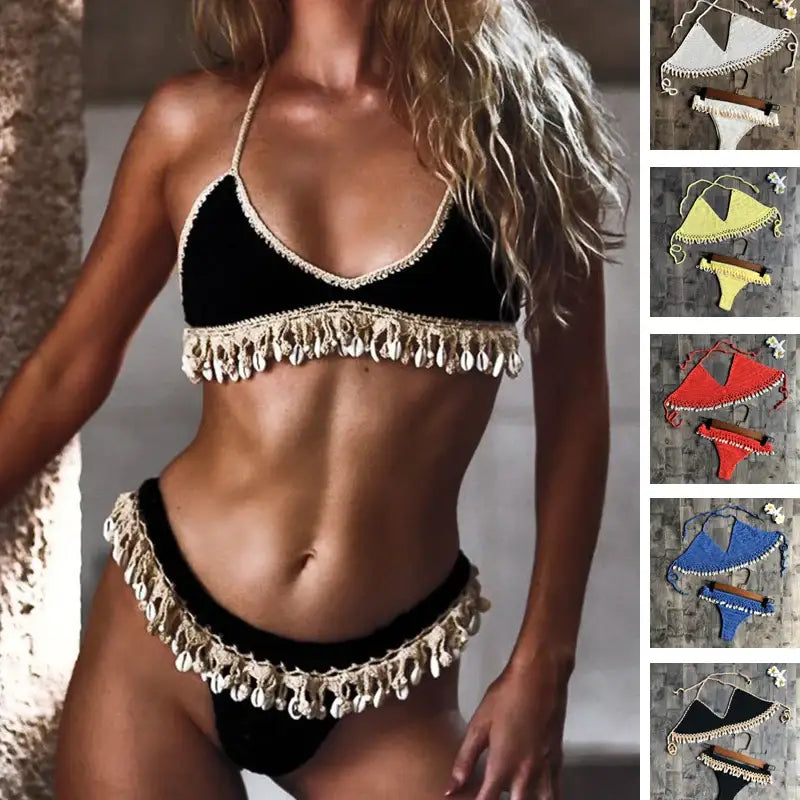 Crochet Shell Bikini-shell bikini-boho style bikini-shell clothhing-shell swimwear