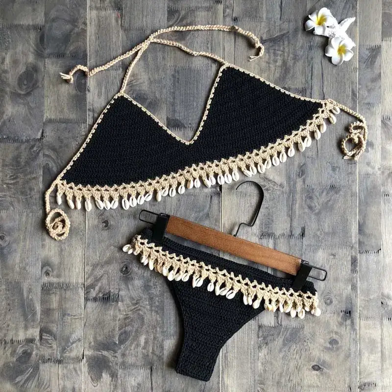 Crochet Shell Bikini-shell bikini-boho style bikini-shell clothhing-shell swimwear