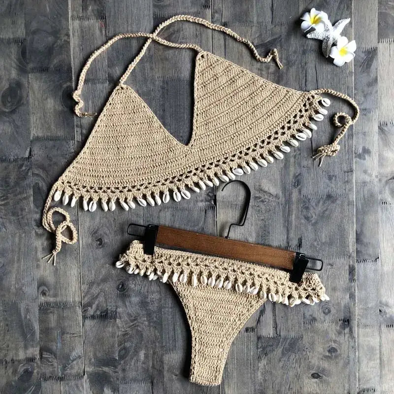 Crochet Shell Bikini-shell bikini-boho style bikini-shell clothhing-shell swimwear