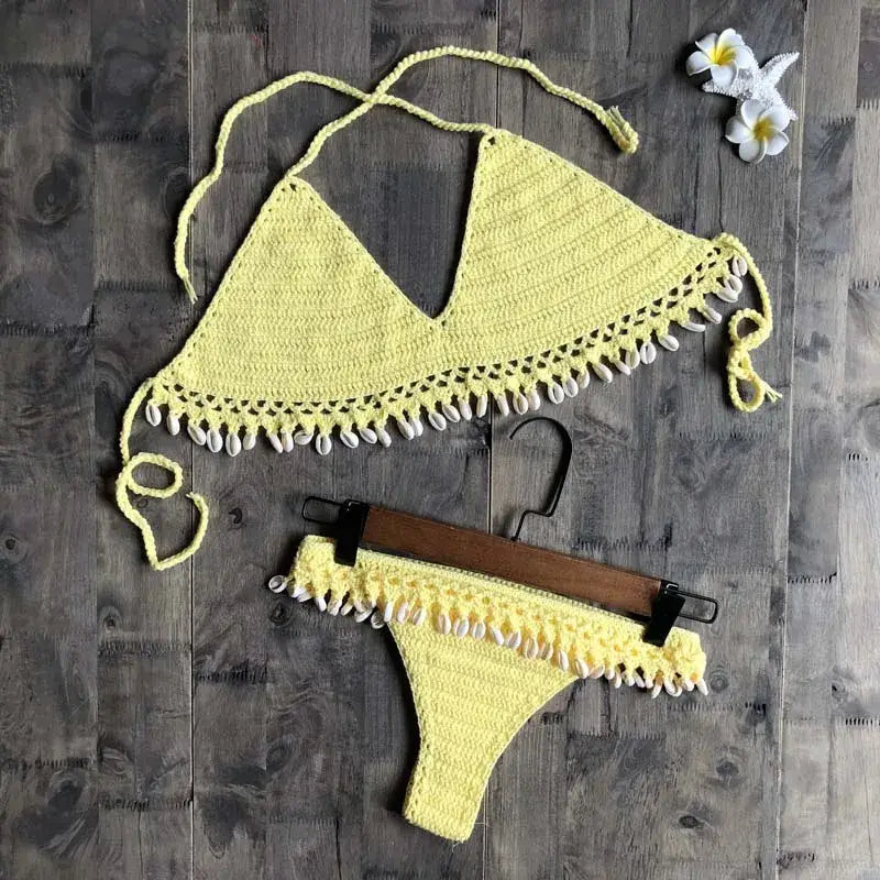 Crochet Shell Bikini-shell bikini-boho style bikini-shell clothhing-shell swimwear