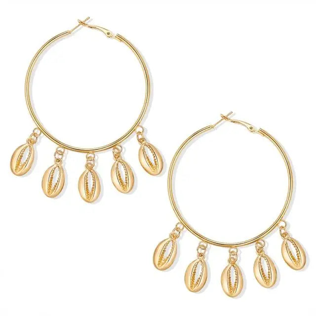 Fine Ring Shell Earrings