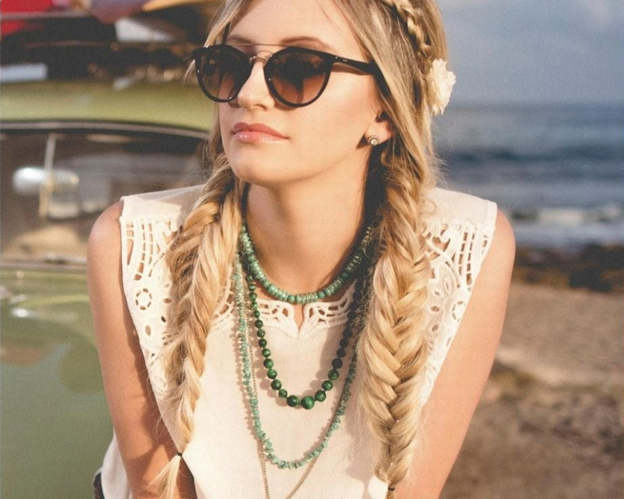 Shevibe-beach jewlery-shell neckless -shell jewelery- shell fashion- boho style
