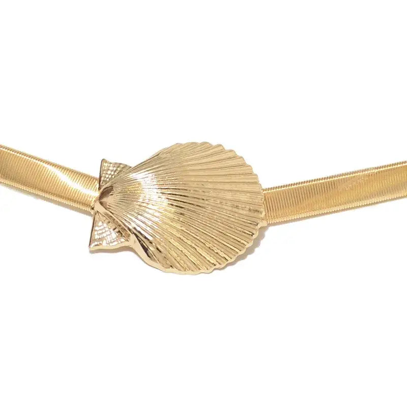 gold conch belt-shell belt-golden belt-golden shell belt