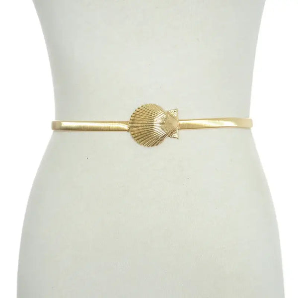 gold conch belt-shell belt-golden belt-golden shell belt