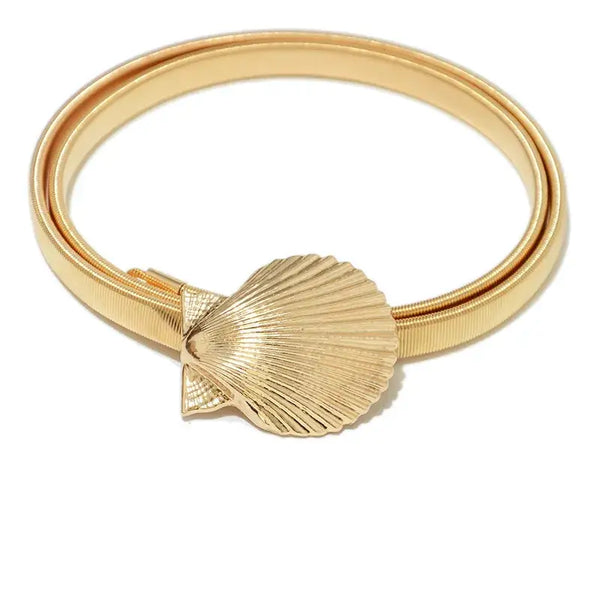 gold conch belt-shell belt-golden belt-golden shell belt