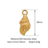 Gold Shell Charms-Shell Charms-shell jewelry-shell pendants-boho chic style-bohemian jewelry-beach outfit jewelry -conch  shell charm