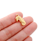 Gold Shell Charms-Shell Charms-shell jewelry-shell pendants-boho chic style-bohemian jewelry-beach outfit jewelry -seahorse  shell charm