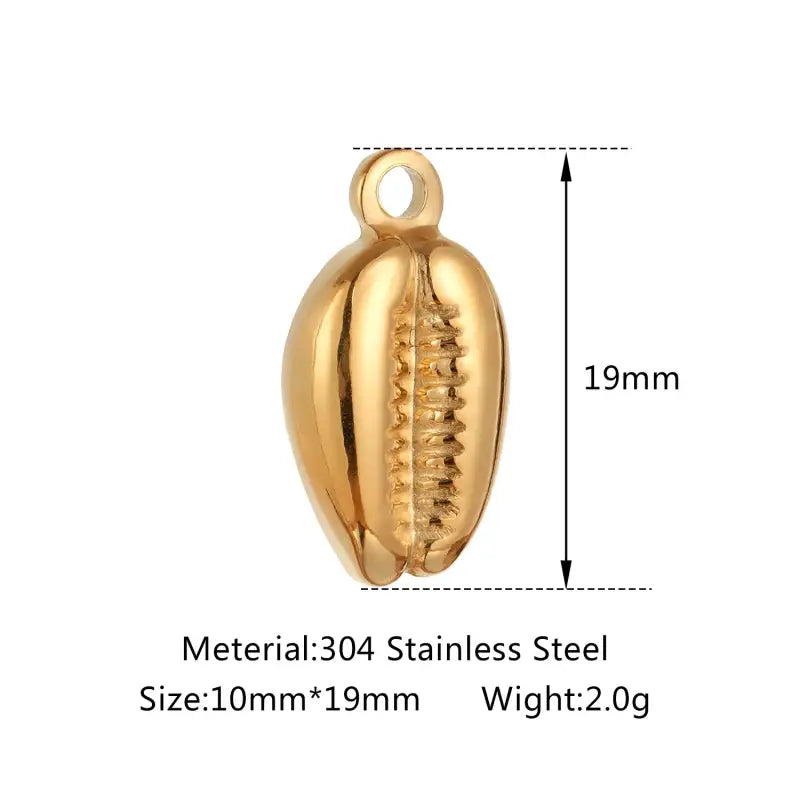 Gold Shell Charms-Shell Charms-shell jewelry-shell pendants-boho chic style-bohemian jewelry-beach outfit jewelry -cowrie shell charm