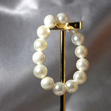 Large Pearl Stretch Bracelet-pearl bracelet-shell bracelet-shell jewelry-elegant bracelet-wedding bracelet