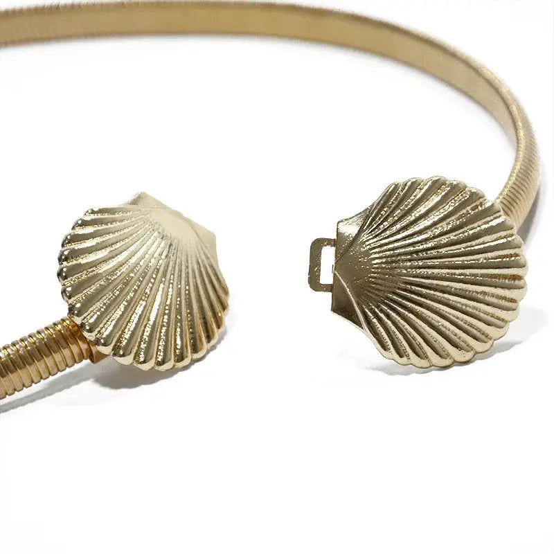 Luxury_shell_belt-shell belt-golden shell belt-gold shell belt conch shell belt-shell jewelry-boho chic style-weddind style belt