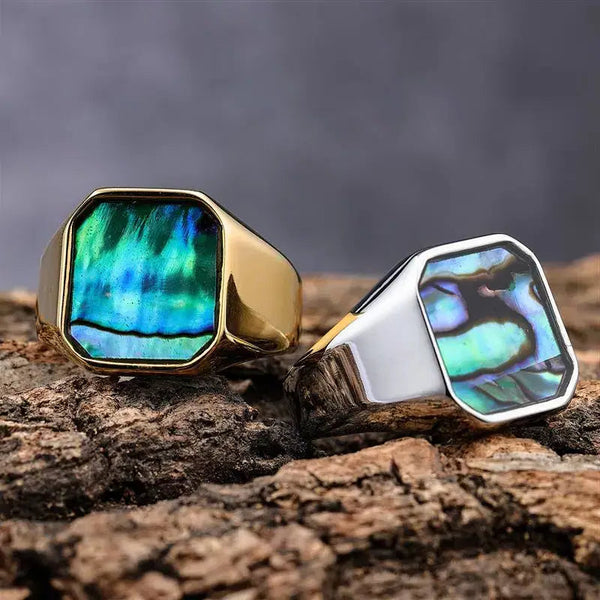 men-shell-ring-silver- mother of pearl shell ring-Men Shell Ring--shell ring-shell jewelry-beach outfit ring-beach style-boho style-bohemian jewelry-wedding style ring