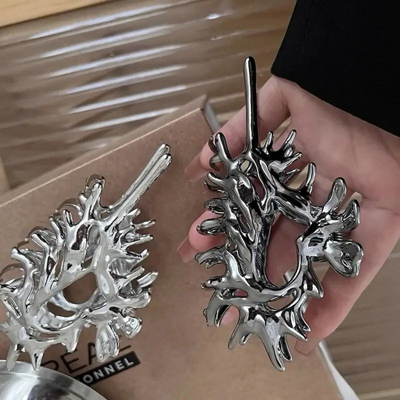 Metal Shell Hair Clip-boho chic style-boho style-wedding style-beach outfit hair clip