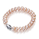 Multicolor Pearl Charm Bracelet-pearl bracelet-shell bracelet-shell jewelry-wedding bracelet-boho chic style
