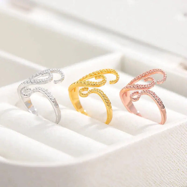 octopus-tentacle-filigree-ring-golden octopus ring-shell ring-starfish ring-jewelry case-shell jewelry-beach outfit ring-beach style-boho style-bohemian jewelry