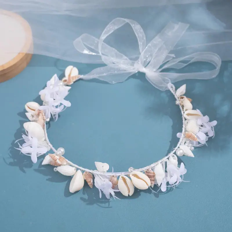 Seashell Hairbands -boho style-bohemian jewelry-beach outfit jewelry-wedding style headband