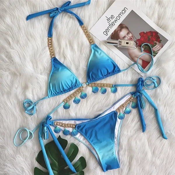 Sexy Shell Bikini-shell bikini-swimwear-shell clothing-beach wear-beach outfit