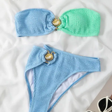 Shell Bikini Bandeau-shell swimwear-shell bikini-shell clothing-beach wear-beach outfit