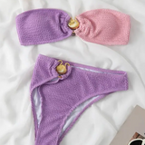 Shell Bikini Bandeau-shell swimwear-shell bikini-shell clothing-beach wear-beach outfit