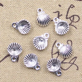 silver-shell-charms-Shell Charms-shell jewelry-shell pendants-boho chic style-bohemian jewelry-beach outfit jewelry
