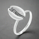 Silver Shell Ring-cowrie silver ring