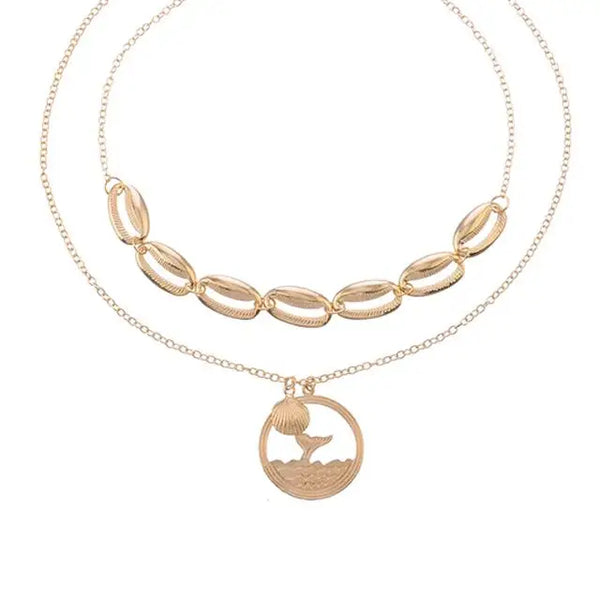 Whale Tail Shell Necklace