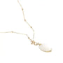 White and Gold Seashell Necklace